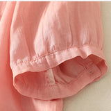 Eloria V-Neck Cotton Blouse