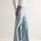 Audrey Wide-Leg Denim Jeans
