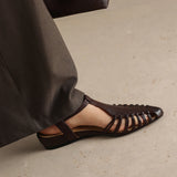 Portofino Italian Leather Pointed Slingback Sandal