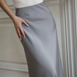 Seraphine Satin Fishtail Maxi Skirt