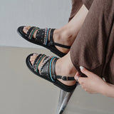 Mykonos Braided Leather Gladiator Sandal