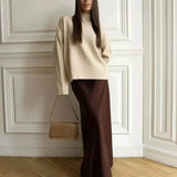 Seraphine Satin Fishtail Maxi Skirt
