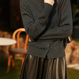 Vercelli Cashmere Button Sweater