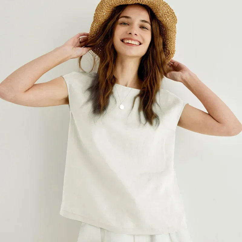 Linnea Linen Oversized Tee