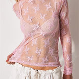 Liana Lace Transparent Top
