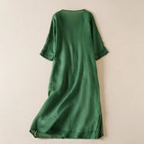 The Garden Embroidery Midi Dress