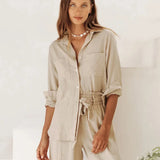 The Oversized Pocket Linen Shirt