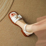 Coral Handmade Chunky Heel Sandals