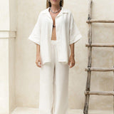 Hannah Cotton Two-Piece Set