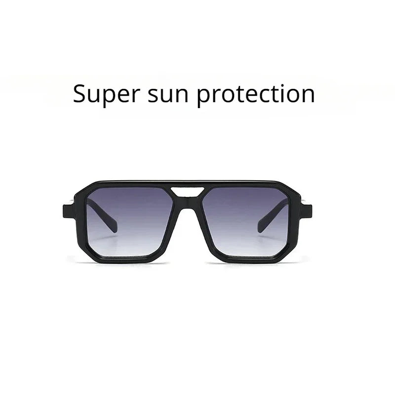 Stark Square Retro Shades in Camel — Sunglasses