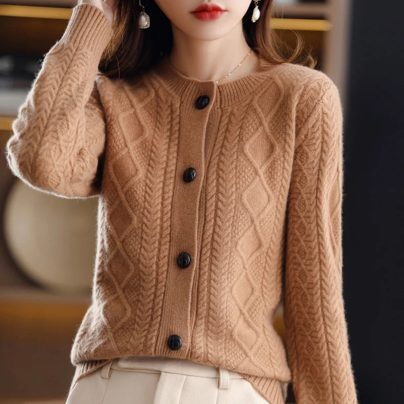 Emery Cable Cashmere Cardigan