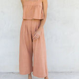 The Pleated Culotte Linen Pant