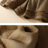 Lenora Embroidered Linen Shorts