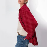 Garance Plaid Oversize Blouse