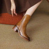 Marcelle Genuine Leather Ankle Boot