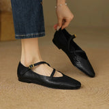 Bondi Leather Closed-Toe Flat