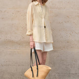 The Sheer Ramie Oversized Shirt
