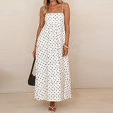Colette Polka Dot Sweeping Midi Dress