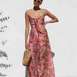 Women's Wide Leg Jumpsuit – Spaghetti Strap