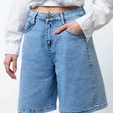 Cotton Vintage Denim Shorts