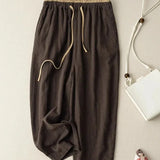 The Chambray Linen Tapered Pant