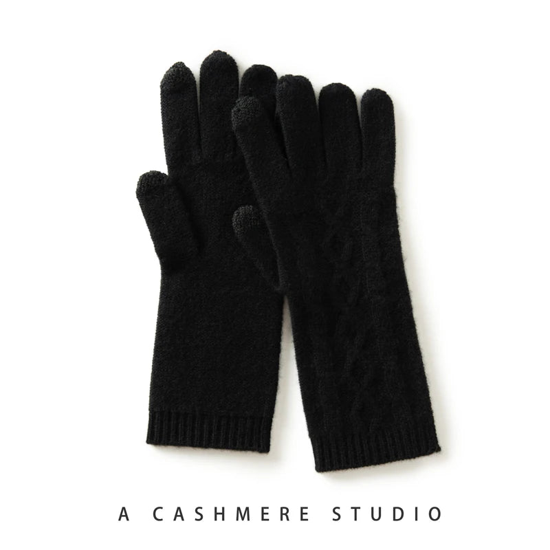 Noelle Cashmere Knit Gloves