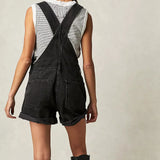 Harlow Vintage Denim Short Overalls