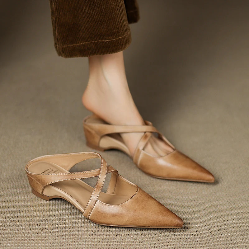 Palma Genuine Leather Mules