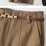 Milano Wide Leg Wool Trousers