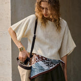 The Flared Sleeve Linen Pullover