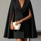 Odette Shawl-Cape Dress