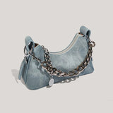 Céleste Denim Chain Bag