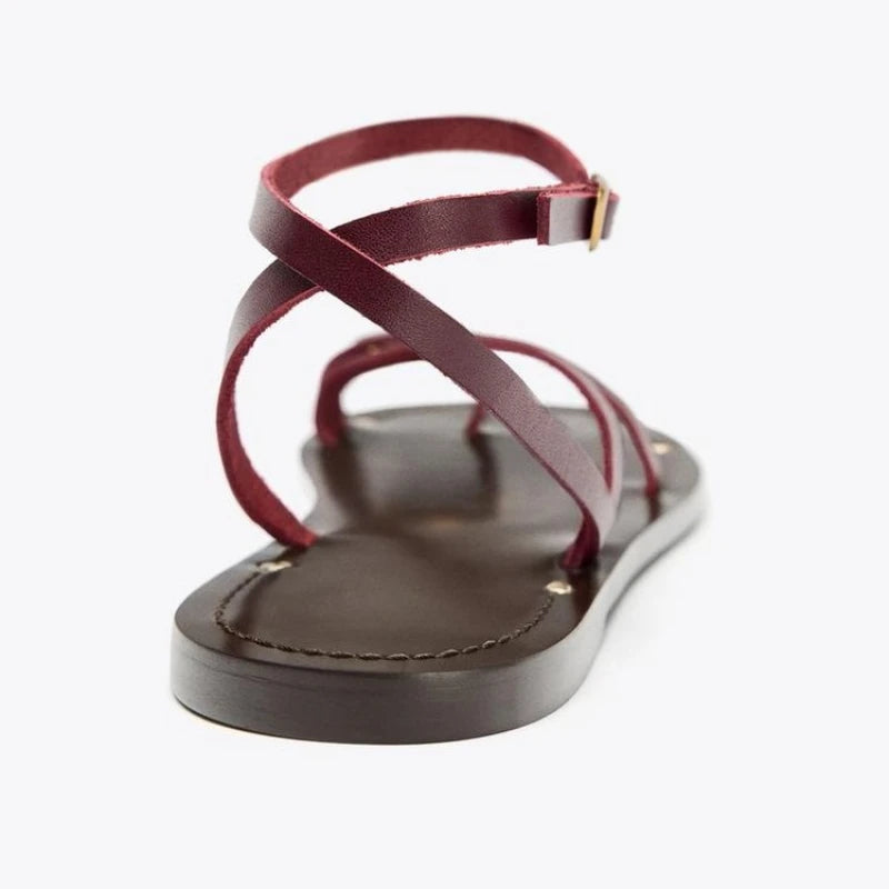 Riviera Rhinestone Flat Sandals — Sandals