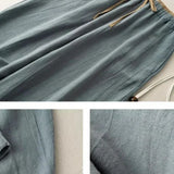 The Chambray Linen Tapered Pant