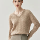 Ondine V-Neck Cashmere Pullover
