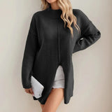 Holmstead Relaxed Turtleneck Drape Sweater