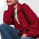 Garance Plaid Oversize Blouse