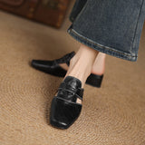 Fjord Italian Leather Square-Toe Mule