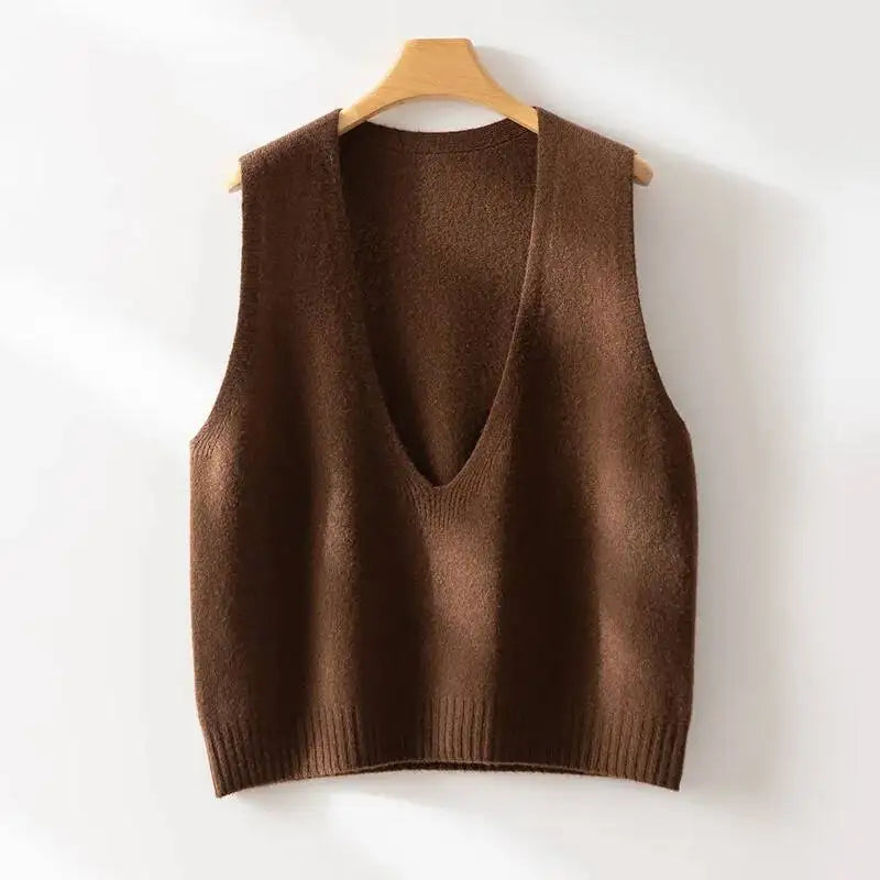 Rowan Deep-V Wool Vest