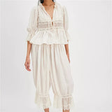 The Sage Lace Ruffle Two-Piece Set