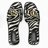 Calvi Italian Leather Cutout Slide Sandal