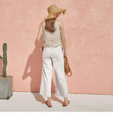 The Satin Strap Linen Cami