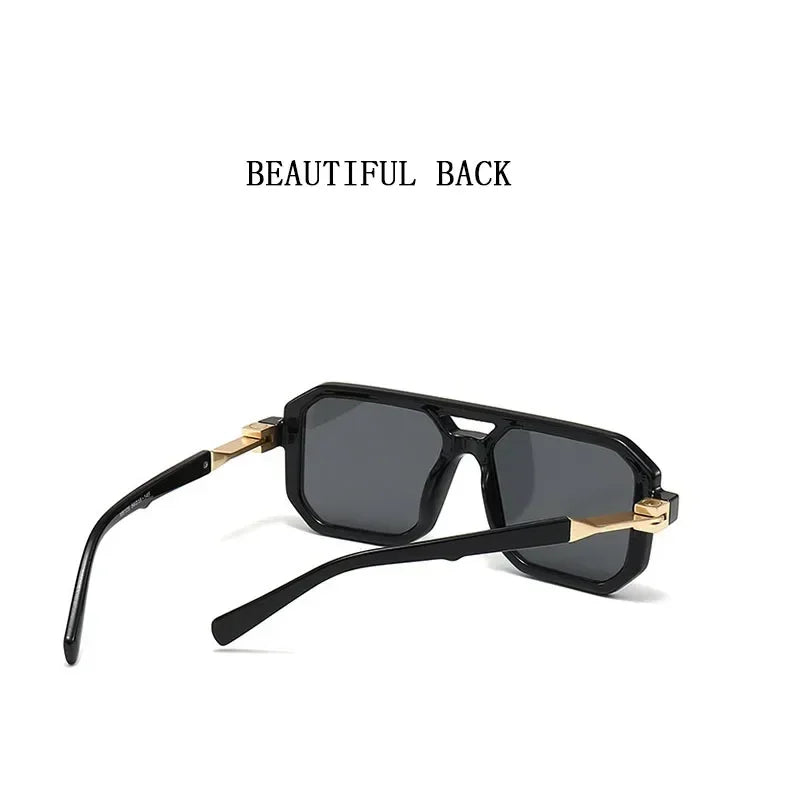 Stark Square Retro Shades in Camel — Sunglasses