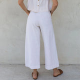 The Pleated Culotte Linen Pant