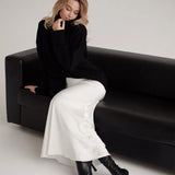 Seraphine Satin Fishtail Maxi Skirt