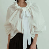Bellarine Puffed Cotton Blouse