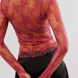 Liana Lace Transparent Top