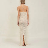 The Chevron Crochet Halter Maxi