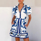 Kelsey Linen Floral Two-piece Dress