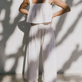 The Pleated Culotte Linen Pant
